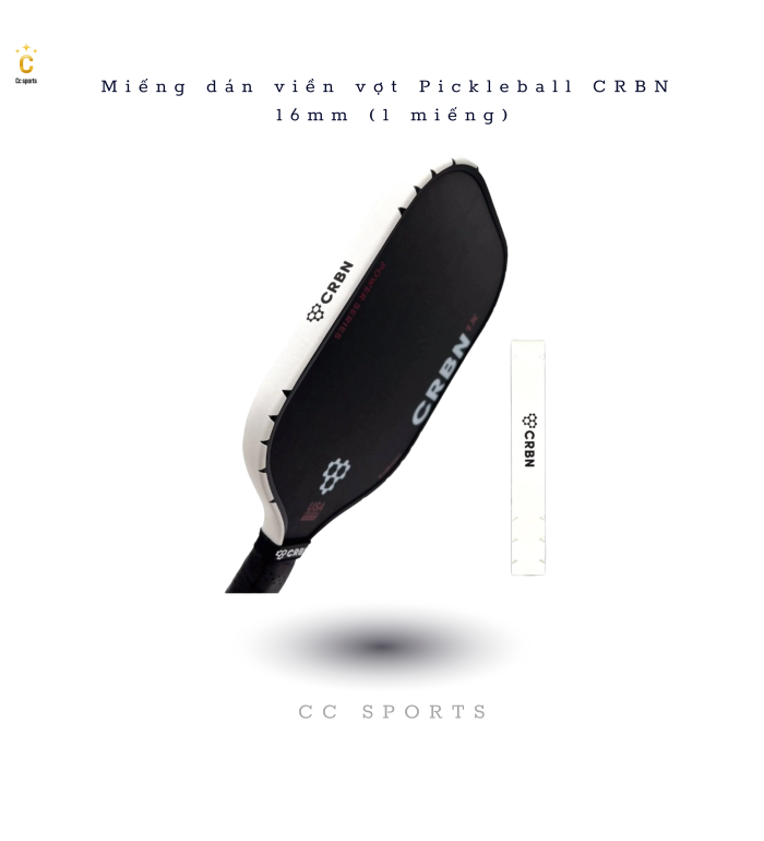 Miếng dán viền vợt Pickleball CRBN 16mm (1 miếng)